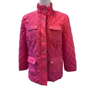 Charter Club Pink Quilted Jacket Size LP